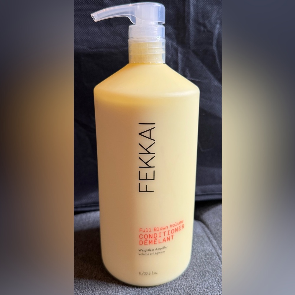 New FEKKAI Full Blown Volume Conditioner - Yellow 33.8 Fl. OZ